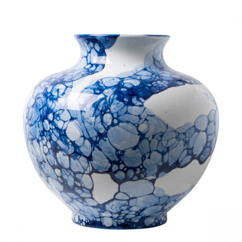 Heinen Delfts Blauw + Bolvaas Bubble Blue, groot
